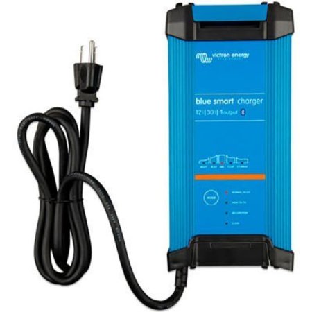 INVERTERS R US Victron Energy IP22 Blue Smart Battery Charger w/Bluetooth, 12V/30A (1), 120V NEMA 5-15, ABS Plastic BPC123047102